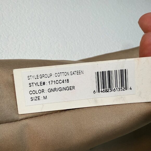 Vintage Kenneth Cole Military Trench Coat Jacket Y2K Medium Tan Retro Cargo - Picture 8 of 12